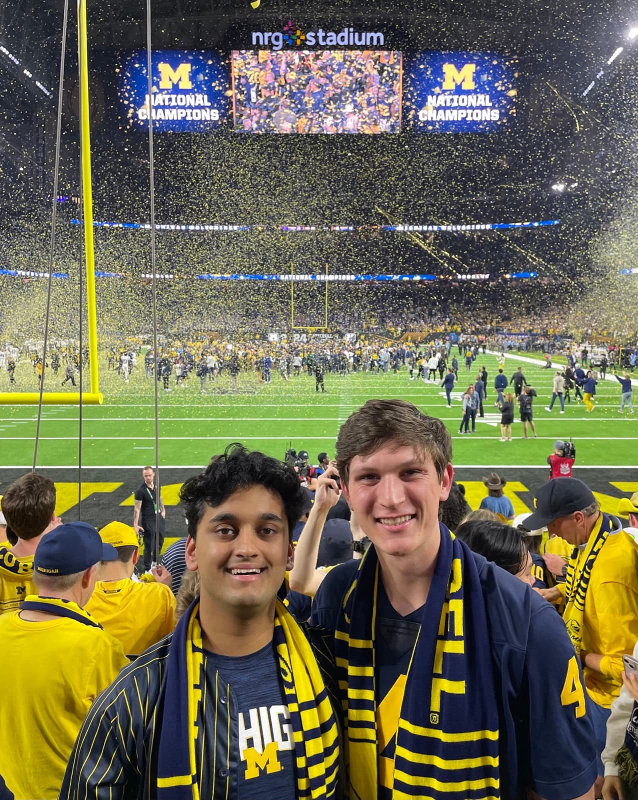 MECG members celebrating Michigan's national championship